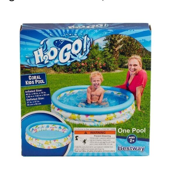 H2ogo! Coral Kids Pool 40 In X 10 Inch - Picture 1 of 1